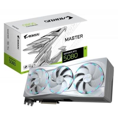 Carte graphique GIGABYTE AORUS GeForce RTX 5080 MASTER ICE - 16 Go - Dimensions compactes