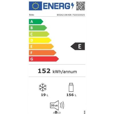 Réfrigérateur BEKO BSSA210K4SN - Intégrable 175 L - Classe E