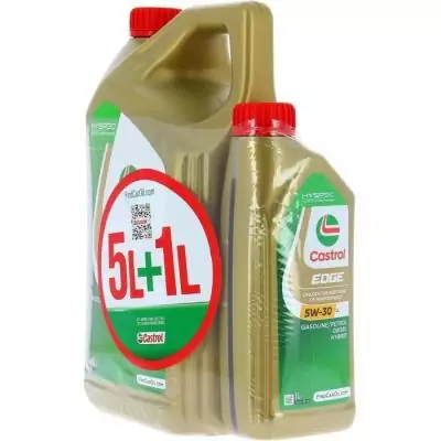 Huile Moteur CASTROL EDGE 5W-30 LL - Pack 5L+1L