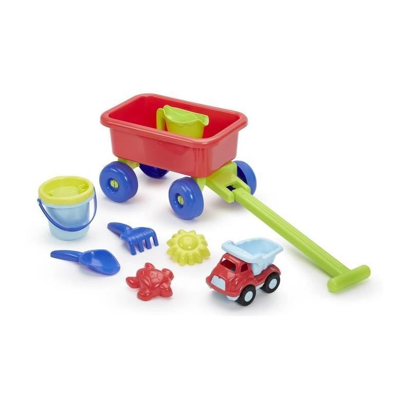 Chariot plage garni ECOIFFIER - Jouet de plage responsable