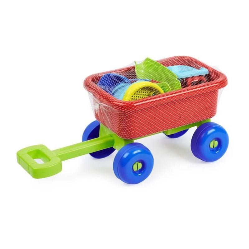 Chariot plage garni ECOIFFIER - Jouet de plage responsable