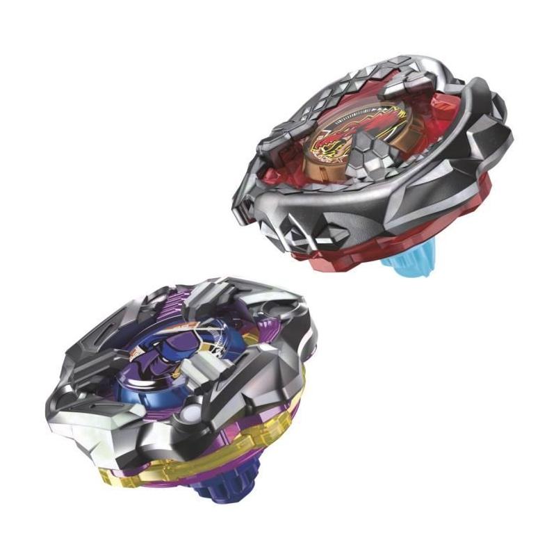 Pack Dual Beyblade X Beat Tyranno et Knife Shinobi: 2 toupies de compétition authentiques Takara