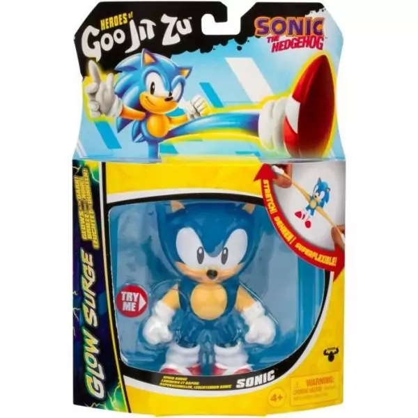 Sonic Glow Surge 13cm - HERoeS OF GOO JIT ZU - SONIC - Figurine lumineuse et extensible