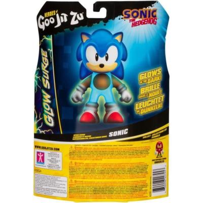 Figurine lumineuse Sonic Glow Surge 13cm - Héros Goo Jit Zu - Extensible