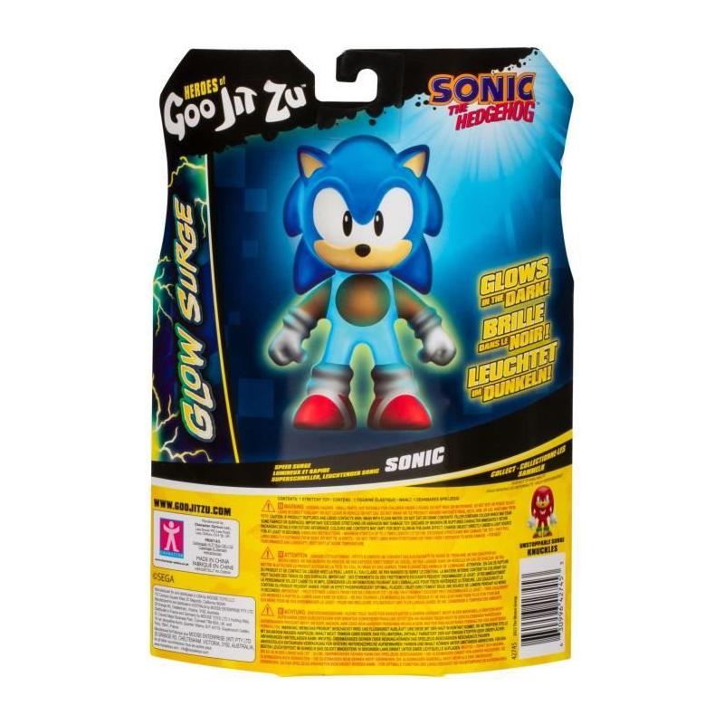 Figurine lumineuse Sonic Glow Surge 13cm - Héros Goo Jit Zu - Extensible