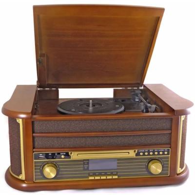 Chaîne Hifi rétro Bluetooth 5.0 - Lecteur CD/K7 - Radio FM