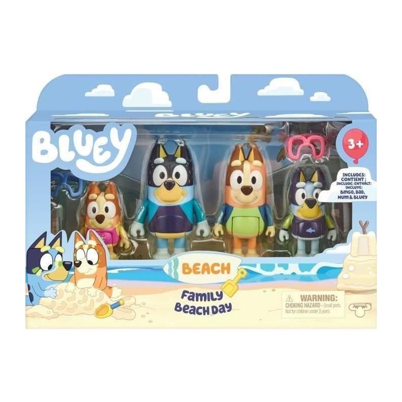 Figurines Bluey La famille à la Plage - Univers miniature - 3 ans