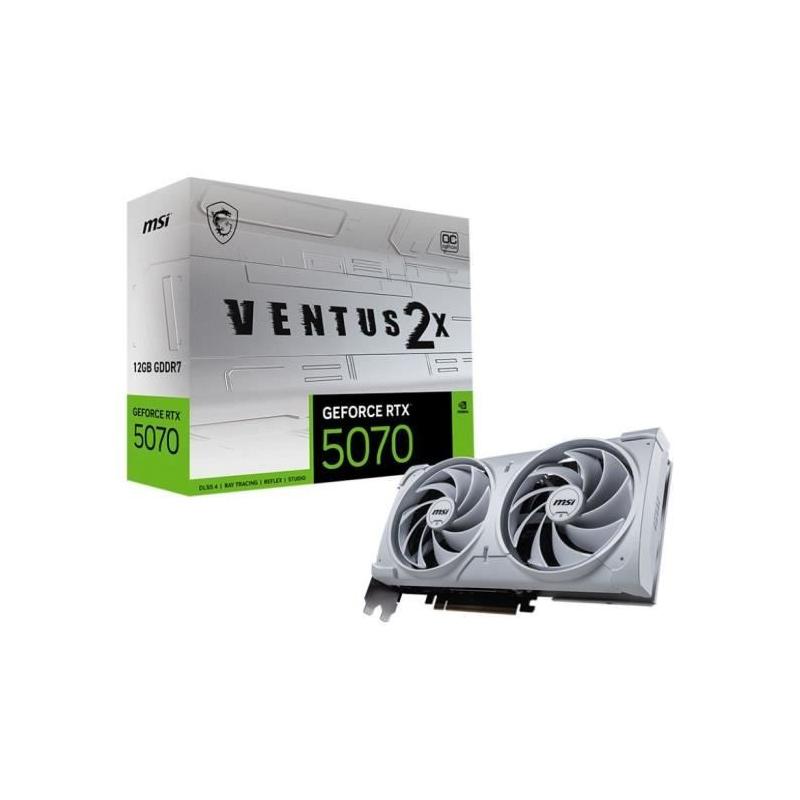 MSI GeForce RTX 5070 12G VENTUS 2X OC WHITE - Carte graphique interne compacte