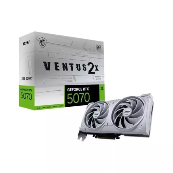 MSI - Carte graphique interne - GeForce RTX 5070 12G VENTUS 2X OC WHITE