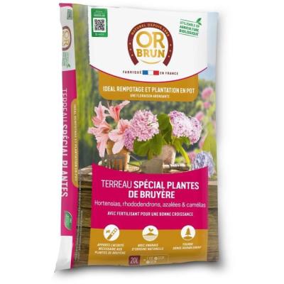 Terreau spécial plantes de bruyère - OR BRUN - 20 L