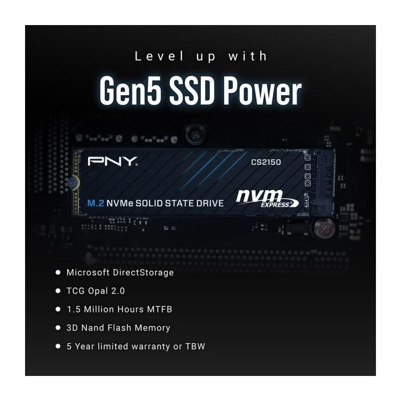 PNY CS2150 2TB SSD Interne M.2 - 2 To