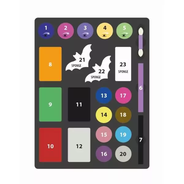 Monster High Coffret Maquillage - Clementoni - Palette contentant des poudres, fards, crayons