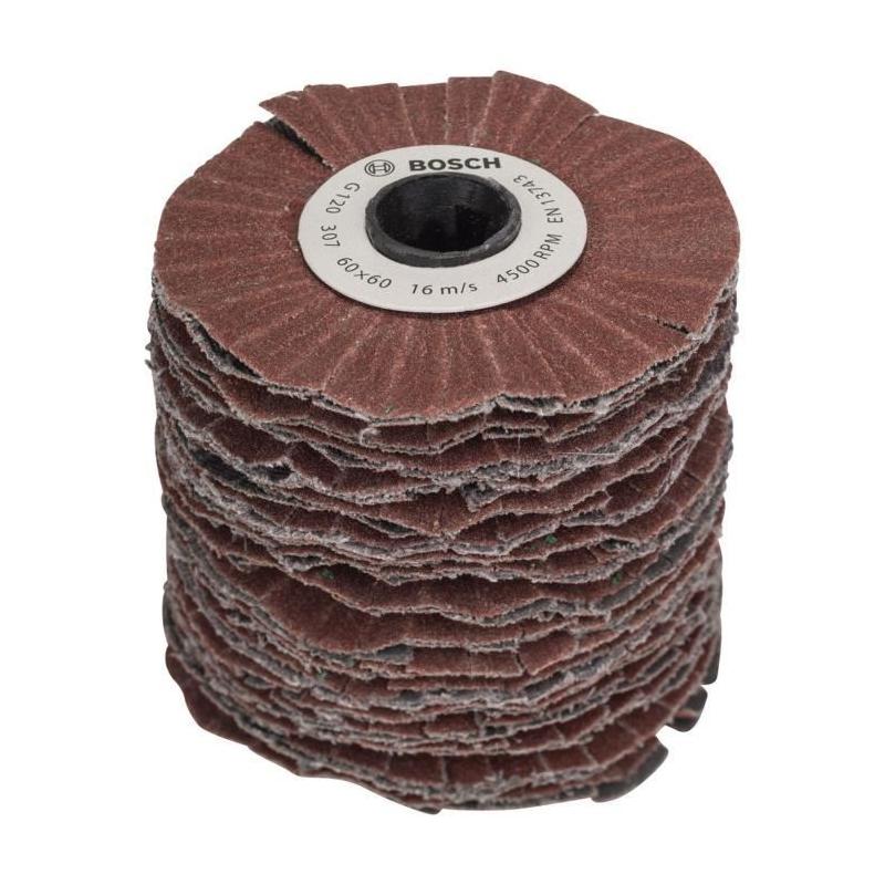 Cylindre abrasif Bosch - Grain 120, Largeur 60mm - Idéal pour Texoro