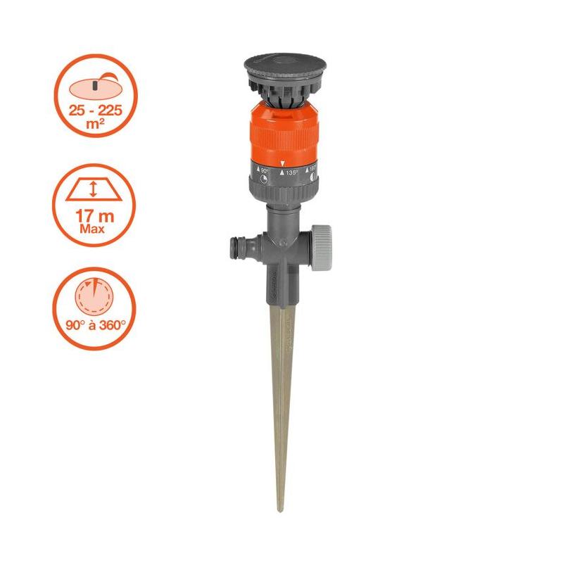 Arroseur circulaire GARDENA Vario Comfort - Arrosage 45-360°
