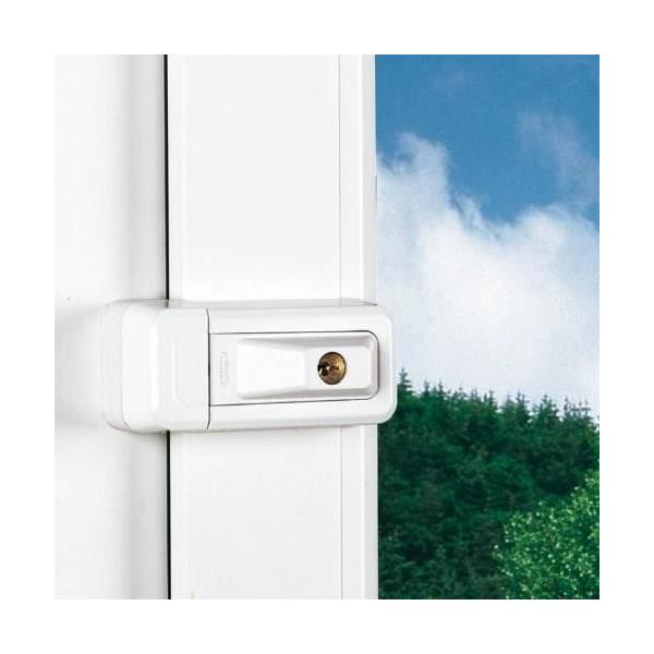 Verrou - ABUS - 3010 W KD EK - Solution universelle pour fenetres et portes - Penes massifs - Montage discret