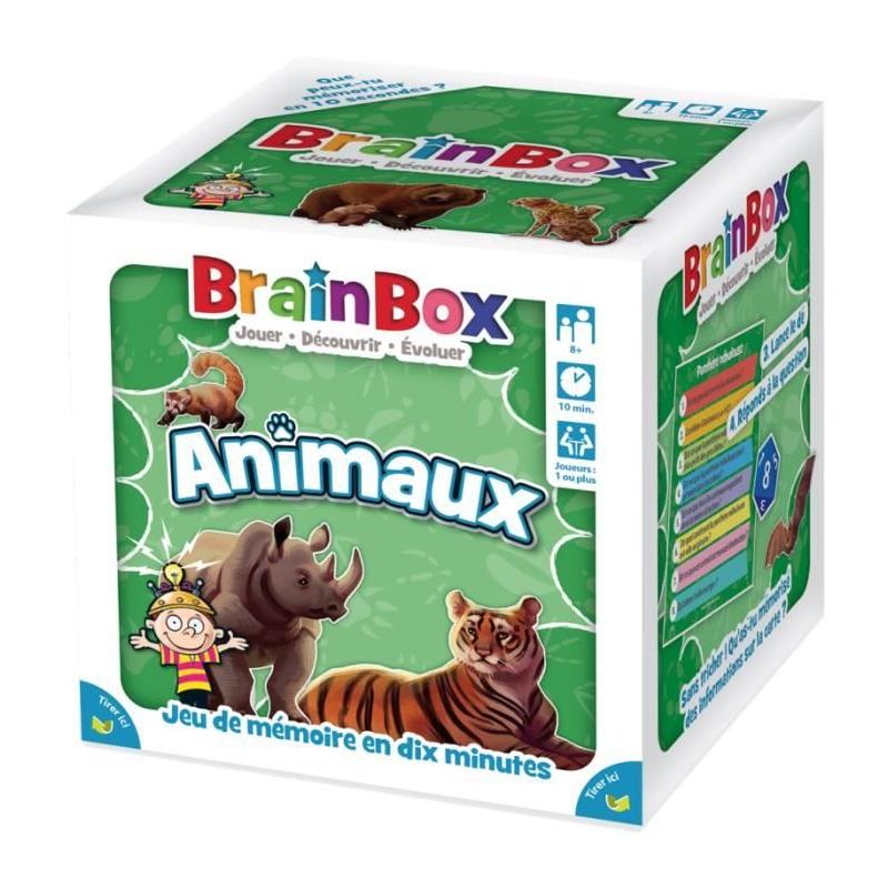 Jeu de société BrainBox Animaux - Jeu d'observation et de mémoire