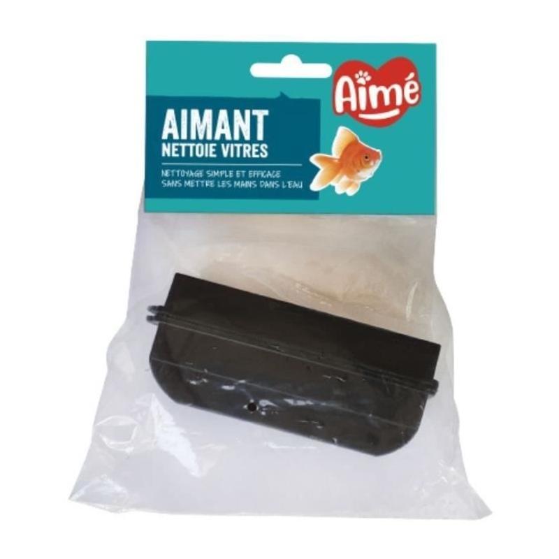 Aimant aquarium nettoie vitres AIMÉ - Facile à utiliser, 10cm