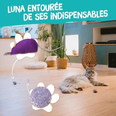 7 jouets pour Chat - AIMÉ, Jouet à Friandise de Taille Compacte