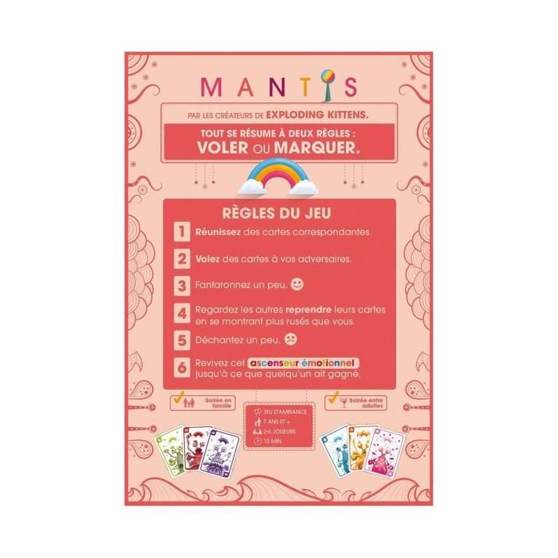 Mantis: Jeu de Société Compact et Ludique