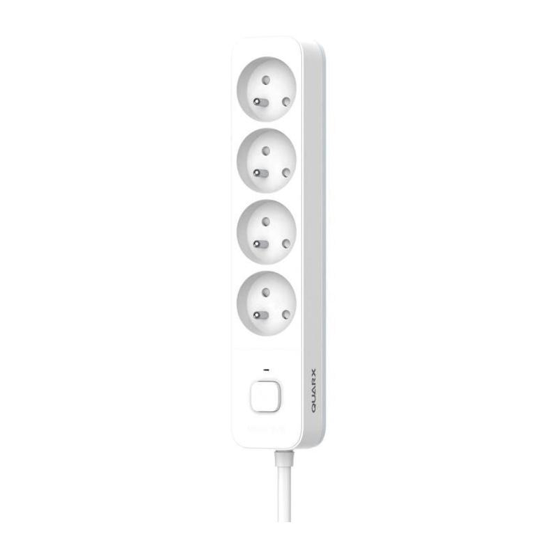 Multiprise QUARX - 4 prises avec interrupteur et câble 3m