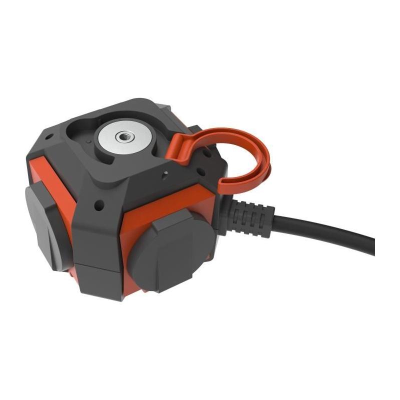 Multiprise Power Globe QUARX - 4 prises avec interrupteur et câble 3m