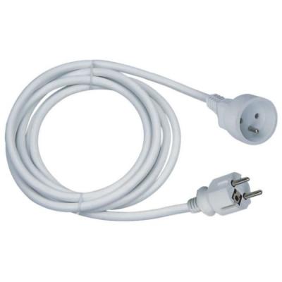 Rallonge électrique GAO 16A - Câble 3m blanc robuste et flexible
