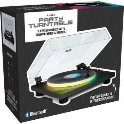 Tourne-disques lumineux avec Bluetooth - BIGBEN INTERACTIVE