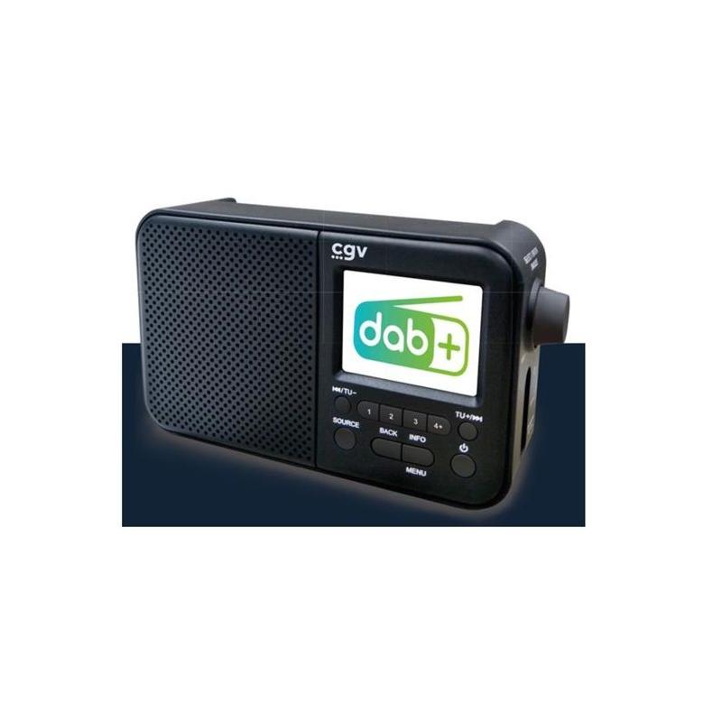 Radio portable DAB+ et FM - CGV - DR7+ - Écran couleur TFT 2,4