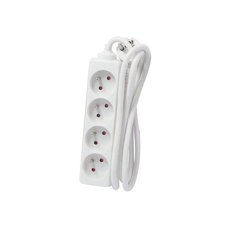 Chacon Bloc Multiprise 4 prises 16A 5m Blanc
