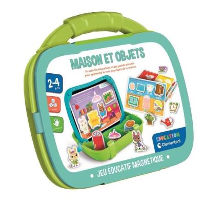 CLEMENTONI - Mallette magnétique pour apprendre les mots et objets