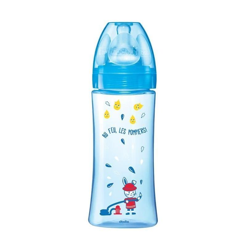 Biberon Dodie Initiation+ Anti-Coliques 330ml Bleu Pompier