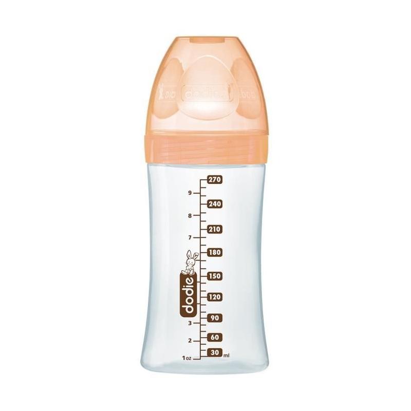 Biberon en verre anti-coliques Dodie 270ml - Beige Biche
