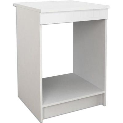Meuble bas de cuisine 60 cm avec four - Blanc Brillant