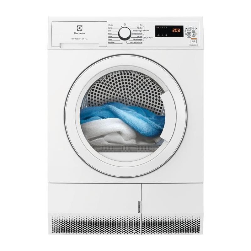 Sèche-linge pompe à chaleur ELECTROLUX EDH1281UC - Performant et économe