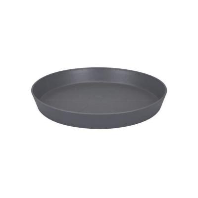 Soucoupe ronde Loft Urban - Ø 30 cm - Gris anthracite