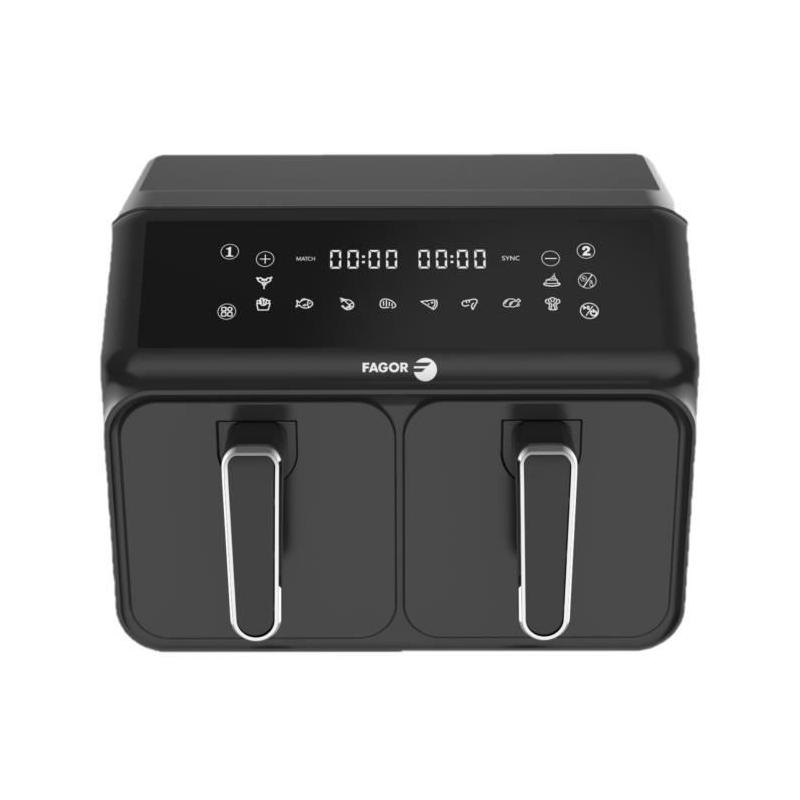 FAGOR Airfryer 8L - Friteuse sans huile 2 cuves de 4L - 2200W