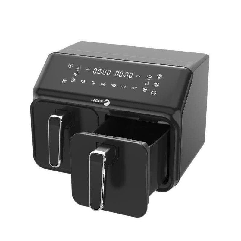 FAGOR Airfryer 8L - Friteuse sans huile 2 cuves de 4L - 2200W