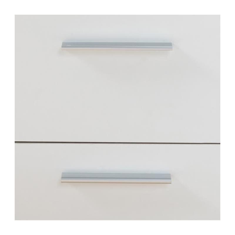 Buffet 4 portes 3 tiroirs blanc mat - Design épuré - Bois certifié FSC