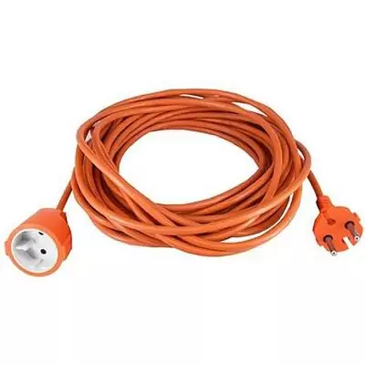 Rallonge électrique orange 25m pour usage extérieur