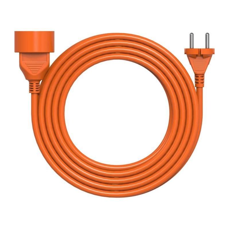 Rallonge électrique orange 25m pour usage extérieur
