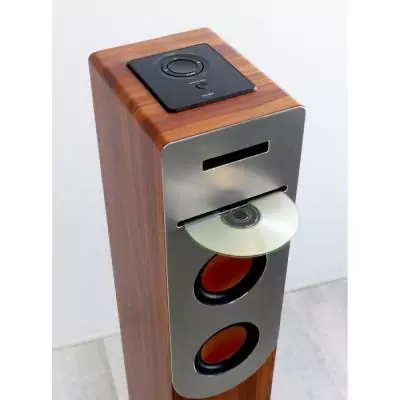 Tour de son CD Bluetooth INOVALLEY HP34-CD-WOOD 100W - USB - Bois et gris