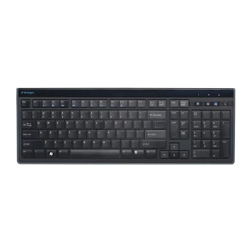 Clavier filaire Ultra Plat Kensington Advance Fit, AZERTY Noir