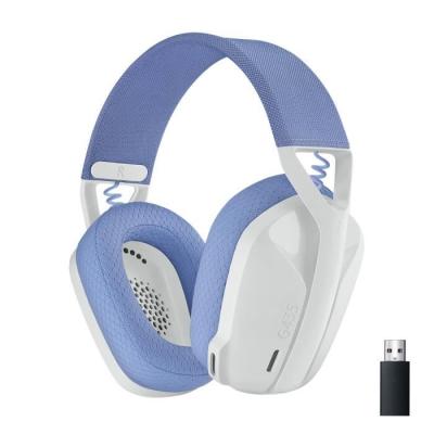 Casque PC Logitech G435 LIGHTSPEED Blanc avec micro
