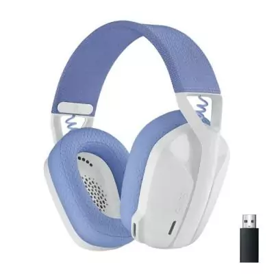 Casque PC Logitech G435 LIGHTSPEED Blanc avec micro