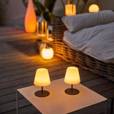 Pack de 2 Lampes de table sans fil - LUMISKY - TWINS - H16 cm - LED blanc chaud et blanc