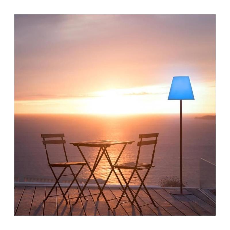 Lampadaire sans fil Lumisky Standy - Pied métal - LED multicolore - H150 cm