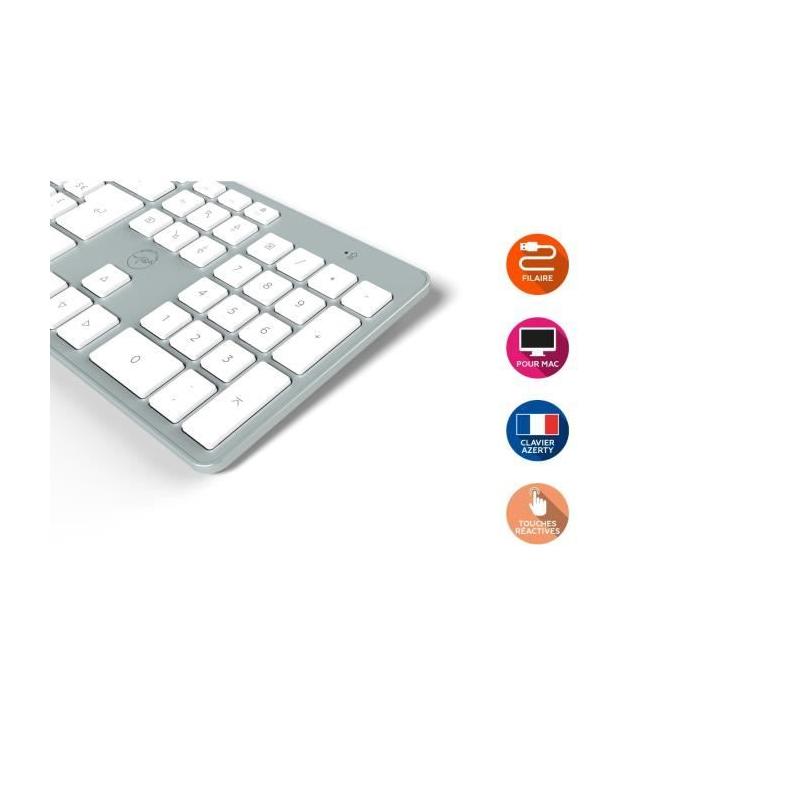 Clavier Mac ML300368 Touch Design - AZERTY | Dimensions compactes