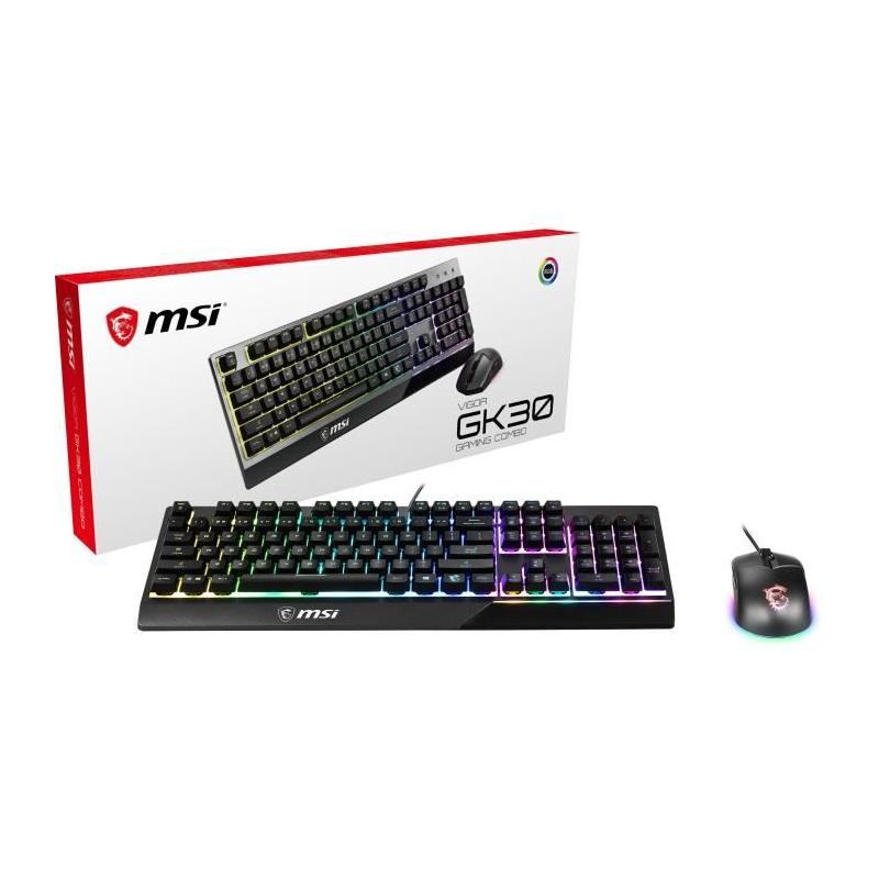 MSI Pack clavier et souris Vigor GK30 Combo - Performance compacte