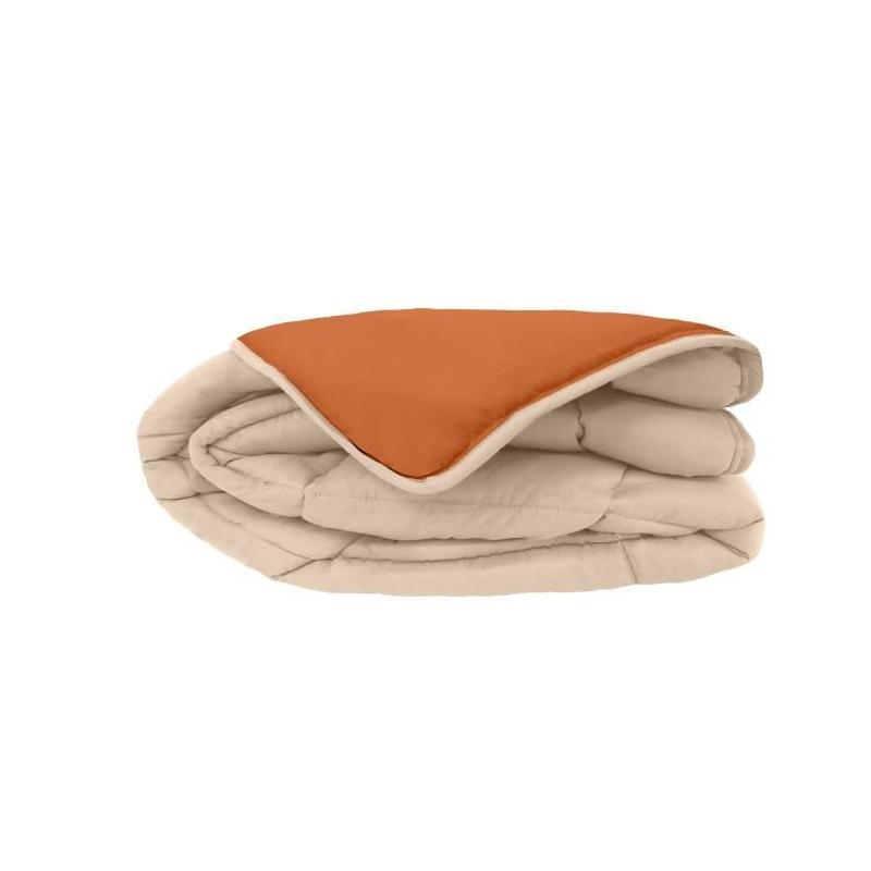 Couette chaude Microfibre 400g/m² Galet & Gingembre 240x260cm - Luxe et chaleur