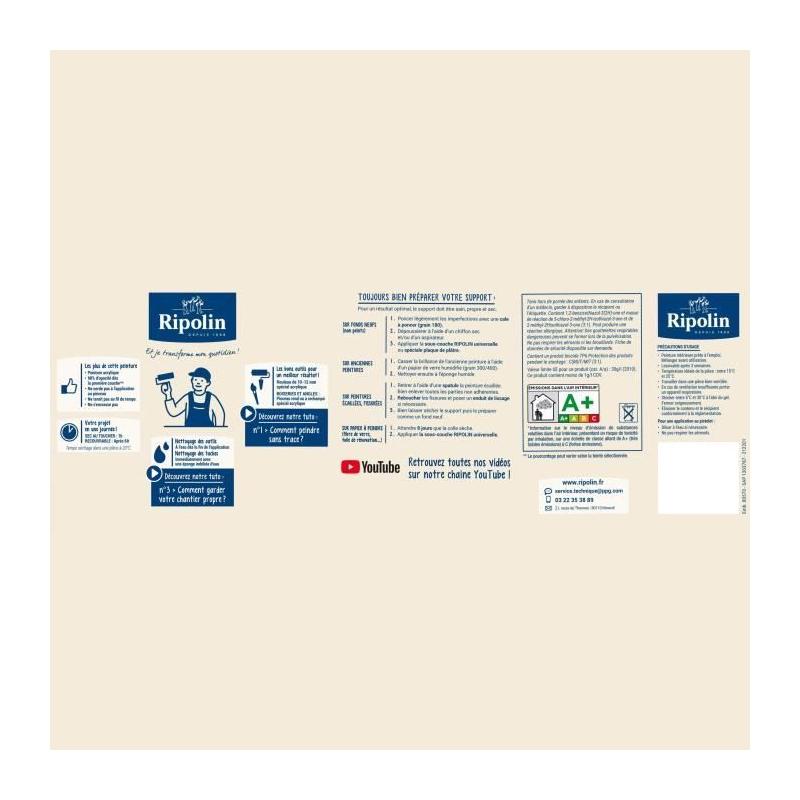 Peinture esprit déco multi-supports 2,5L - Plus responsable et Made in France